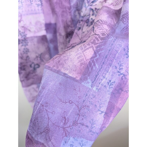 Worthington Woman Maxi Skirt Floral Leaf Side Slits Bohemian Size 16W - Picture 9 of 12